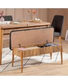 Ensemble Table + 2 Chaises + 1 Banc Vina 1053 beige/anthracite