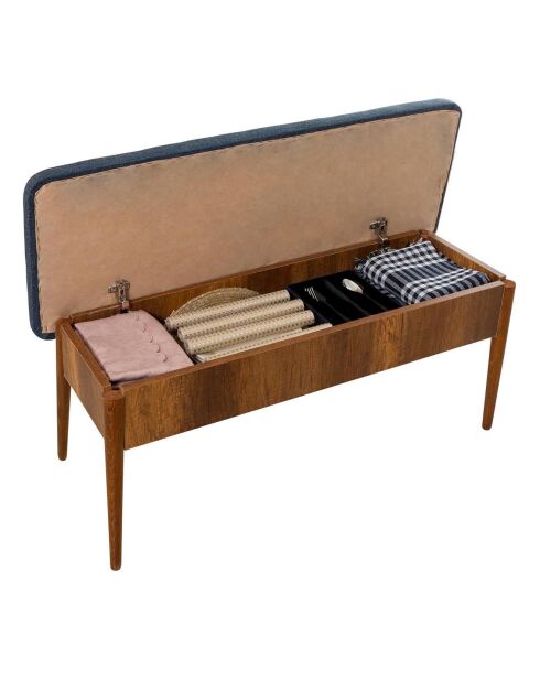 Set tafel + 2 stoelen + 1 bank Vina 1048 beige/donkerblauw