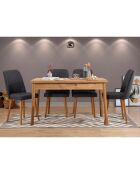 Ensemble Table + 4 Chaises Santiago 1053 beige/anthracite