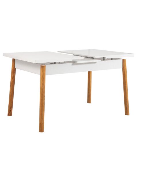 Ensemble table + 4 chaises santiago 1053 beige/blanc/anthracite