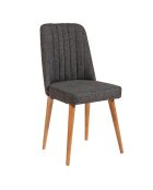 Ensemble table + 4 chaises santiago 1053 beige/blanc/anthracite
