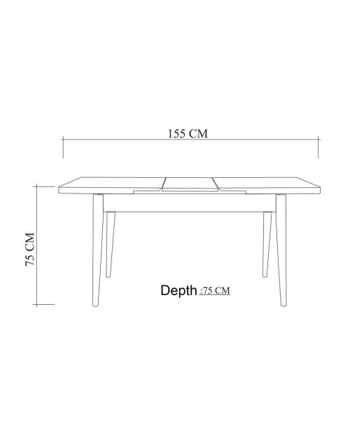 Ensemble Table + 4 Chaises Santiago 1053 blanc/anthracite