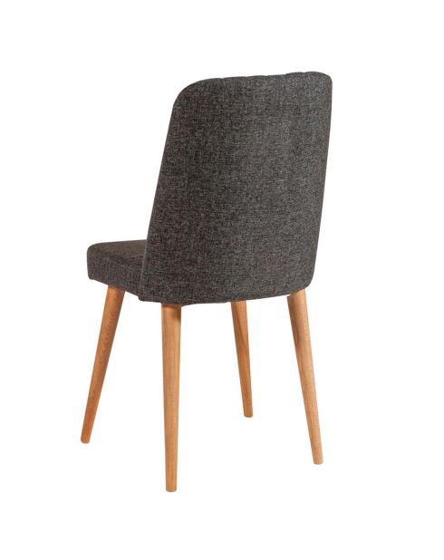 Ensemble table + 4 chaises santiago 1053 beige/blanc/anthracite