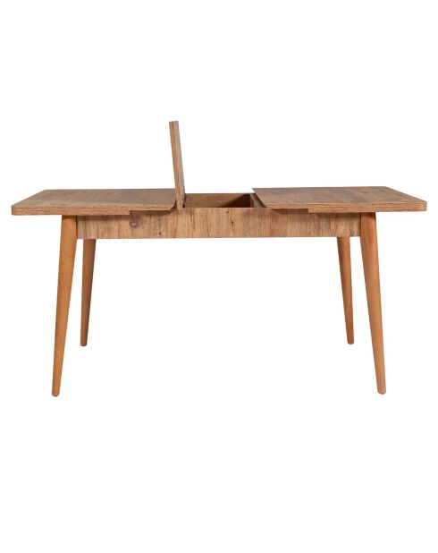 Set de mesa, 2 sillas y 1 banco Vina, color beige/gris
