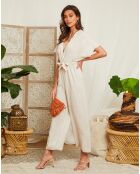 Combinaison 100% Lin Pauline beige