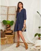 Robe 100% Lin Diane marine