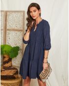 Robe 100% Lin Diane marine