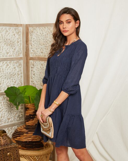 Robe 100% Lin Diane marine