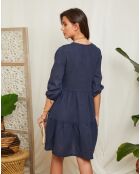 Robe 100% Lin Diane marine
