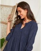Robe 100% Lin Diane marine