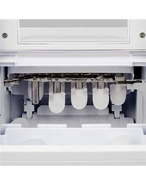 Machine à glaçons blanche