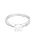 Bague Majestueuse Zircone or blanc