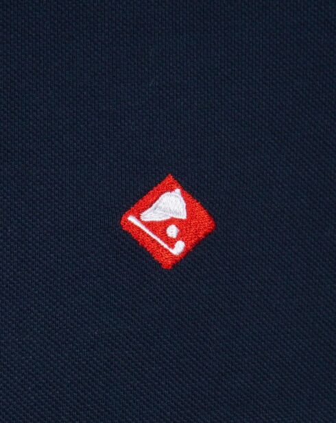Polo Horyzon bleu/écru/rouge