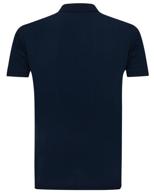 Polo Horyzon bleu/écru/rouge