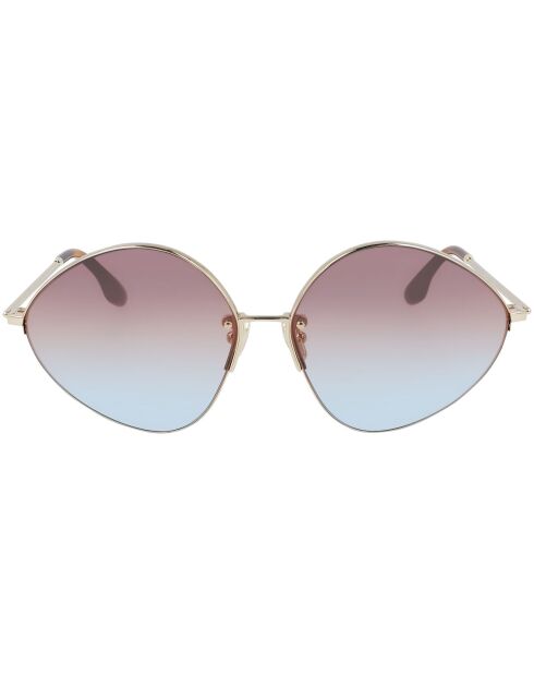 Lunettes de soleil Femme dorées