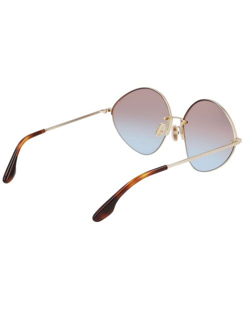 Lunettes de soleil Femme dorées