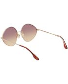 Lunettes de soleil Femme dorées