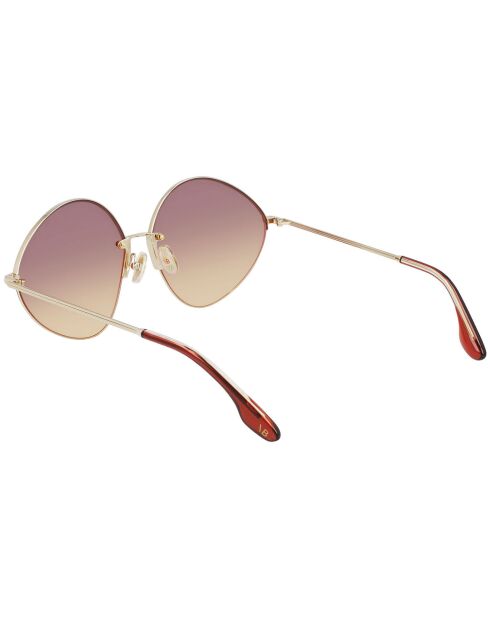 Lunettes de soleil Femme dorées