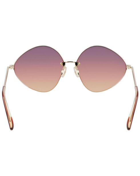 Lunettes de soleil Femme dorées