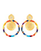 Boucles d'oreilles Soekis multicolores