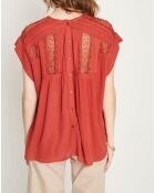 Blouse Reyna rouge brique