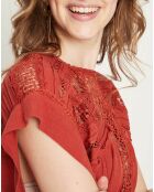 Blouse Reyna rouge brique
