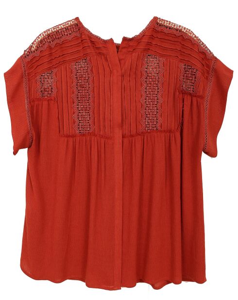 Blouse Reyna rouge brique