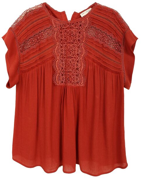Blouse Reyna rouge brique
