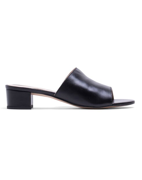Mules Elise in pelle nera
