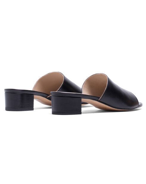 Mules Elise in pelle nera
