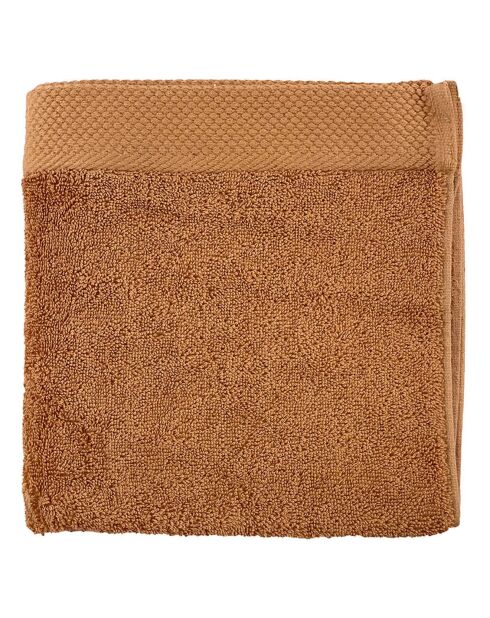 Serviette de toilette camel - 50x100 cm