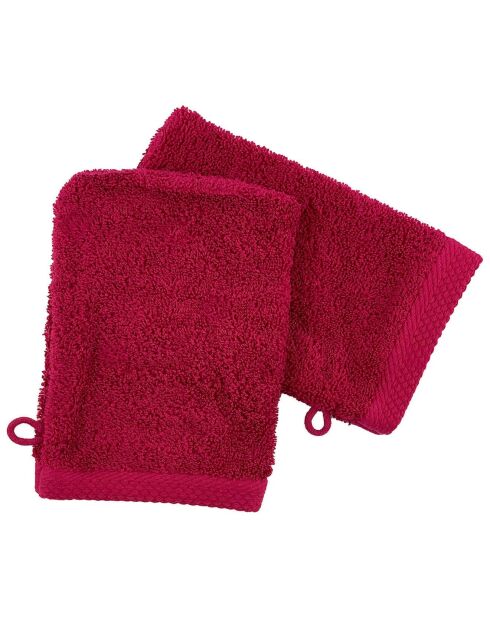 2 Gants de toilette orchidée - 16x21 cm