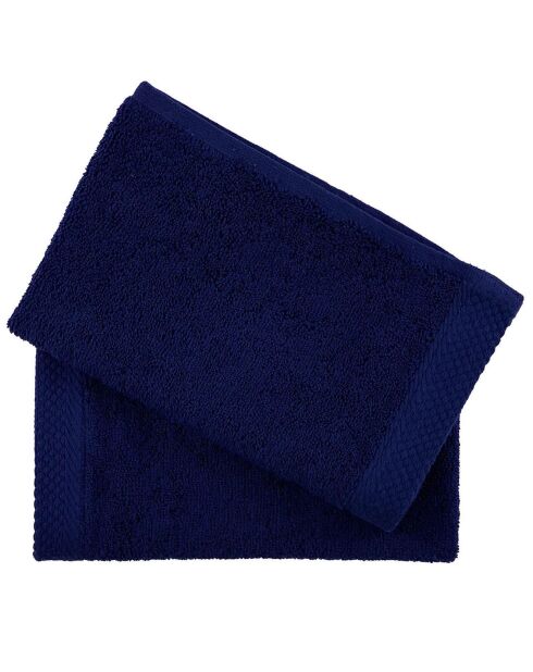 2 servilletas de invitados azul marino - 50x30 cm