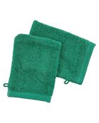 2 Gants de toilette jade - 16x21 cm