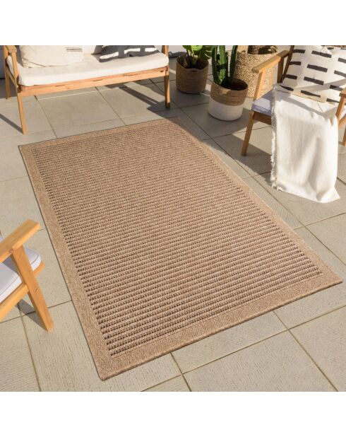 Tapis aspect Jute Naturel marron - 60x90 cm