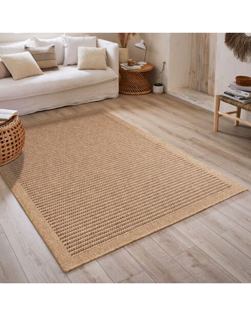 Tapis aspect Jute Naturel marron - 60x90 cm