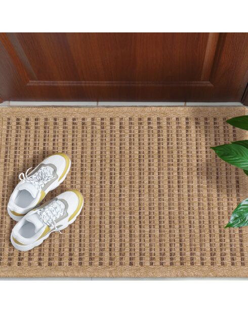 Tapis aspect Jute Naturel marron - 60x90 cm