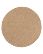 Tapis aspect Jute Naturel beige - D.80 cm