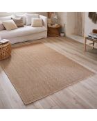 Tapis aspect Jute Naturel beige - 120x170 cm