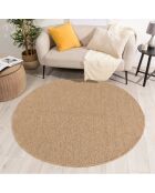 Tapis aspect Jute Naturel beige - D.160 cm