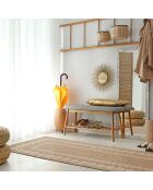 Tapis aspect Jute Naturel blanc - 200x290 cm