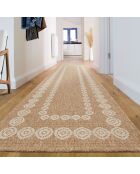 Tapis aspect Jute Naturel blanc - 200x290 cm