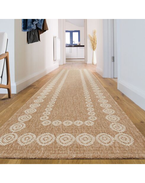 Tapis aspect Jute Naturel blanc - 200x290 cm