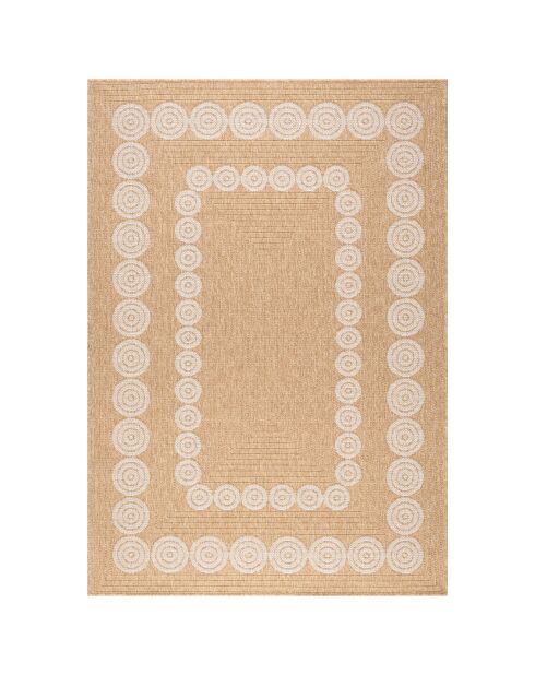 Tapis aspect Jute Naturel blanc - 200x290 cm