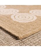 Tapis aspect Jute Naturel blanc - 200x290 cm