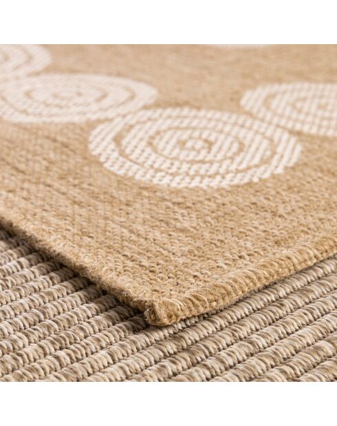 Tapis aspect Jute Naturel blanc - 160x230 cm