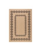 Tapis aspect Jute Naturel noir - 160x230 cm