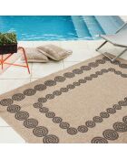 Tapis aspect Jute Naturel noir - 160x230 cm