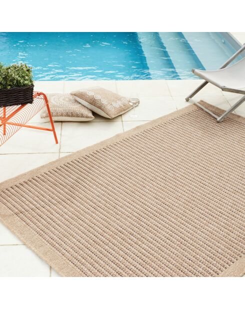 Tapis aspect Jute Naturel marron - 200x290 cm