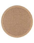 Tapis aspect Jute Naturel marron - D.120 cm